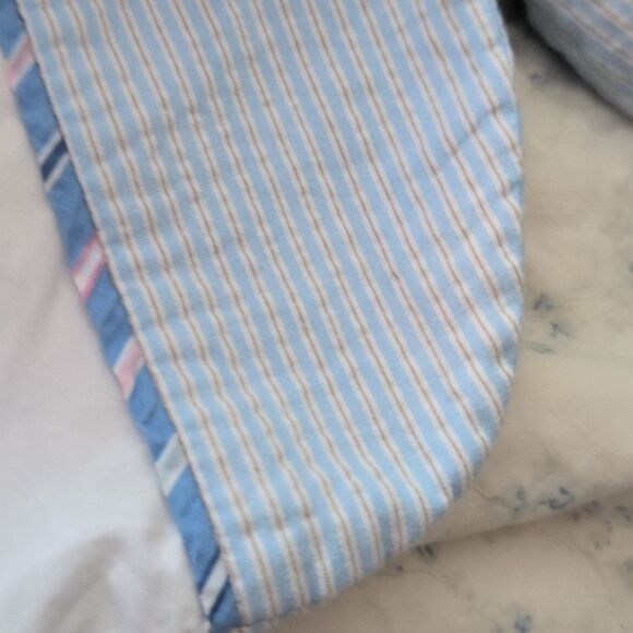 Boys Y2K Children's Place Blue White Seersucker Suit 7/8‎ Jacket Dress Pants - Picture 3 of 12